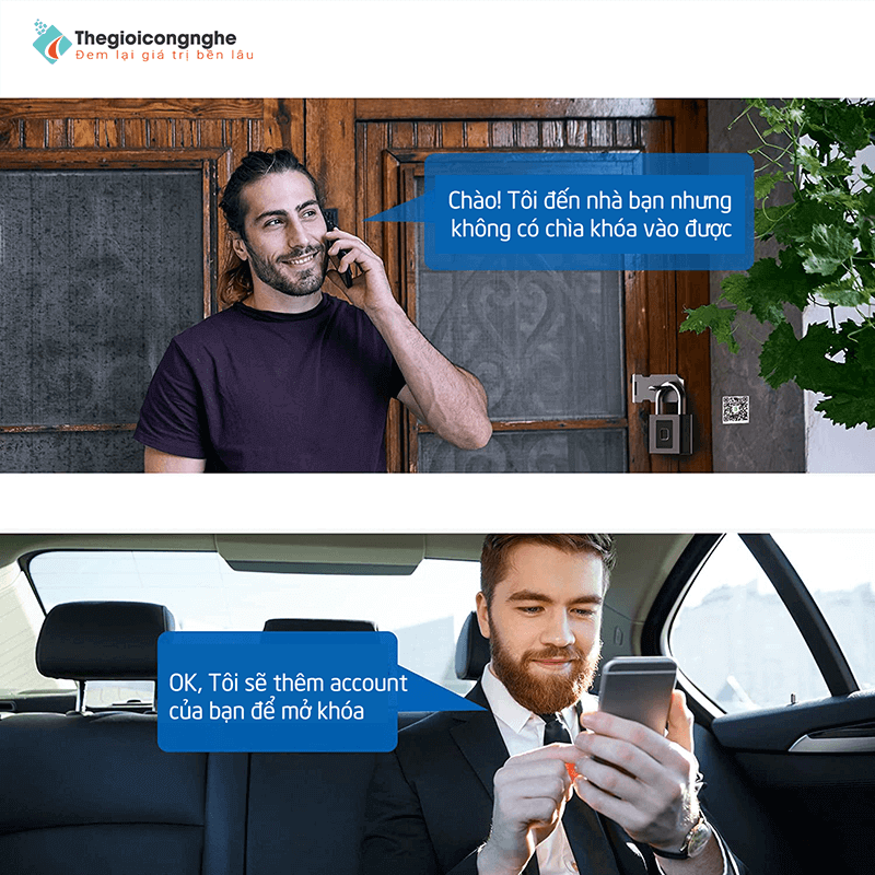 Ổ Khoá Vân Tay Bluetooth Lớn KL20 (P9)